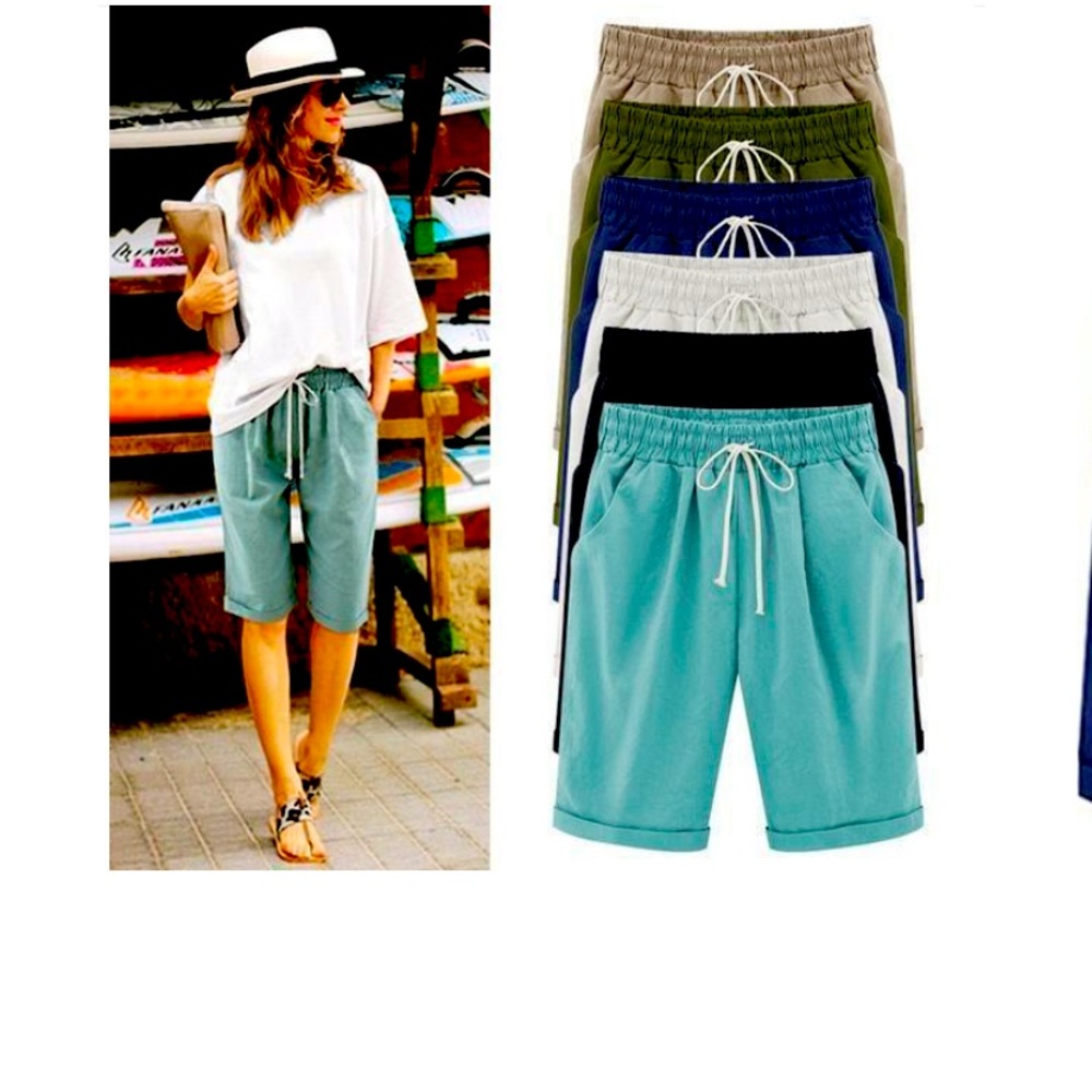 Aqua green shorts